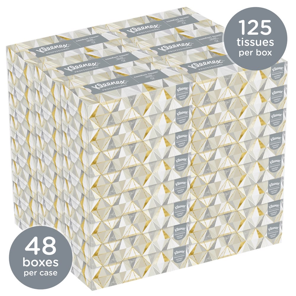 GuestSupply US | Kleenex® Flat Box 2-Ply Facial Tissue 125 Sheets